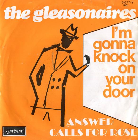 7-дюймовая пластинка GLEASONAIRES - Я постучу в твою дверь 5677Y London Records Бельгия Рок Б/У