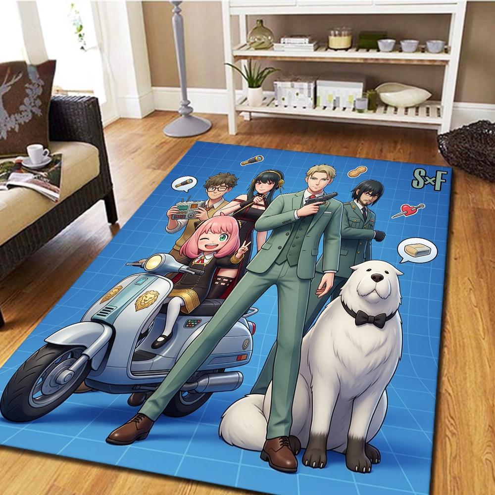 SPY FAMILY Bedroom Carpet, Living Room Decor, Home Cool Movie Mat Play Floor Mat -HE58