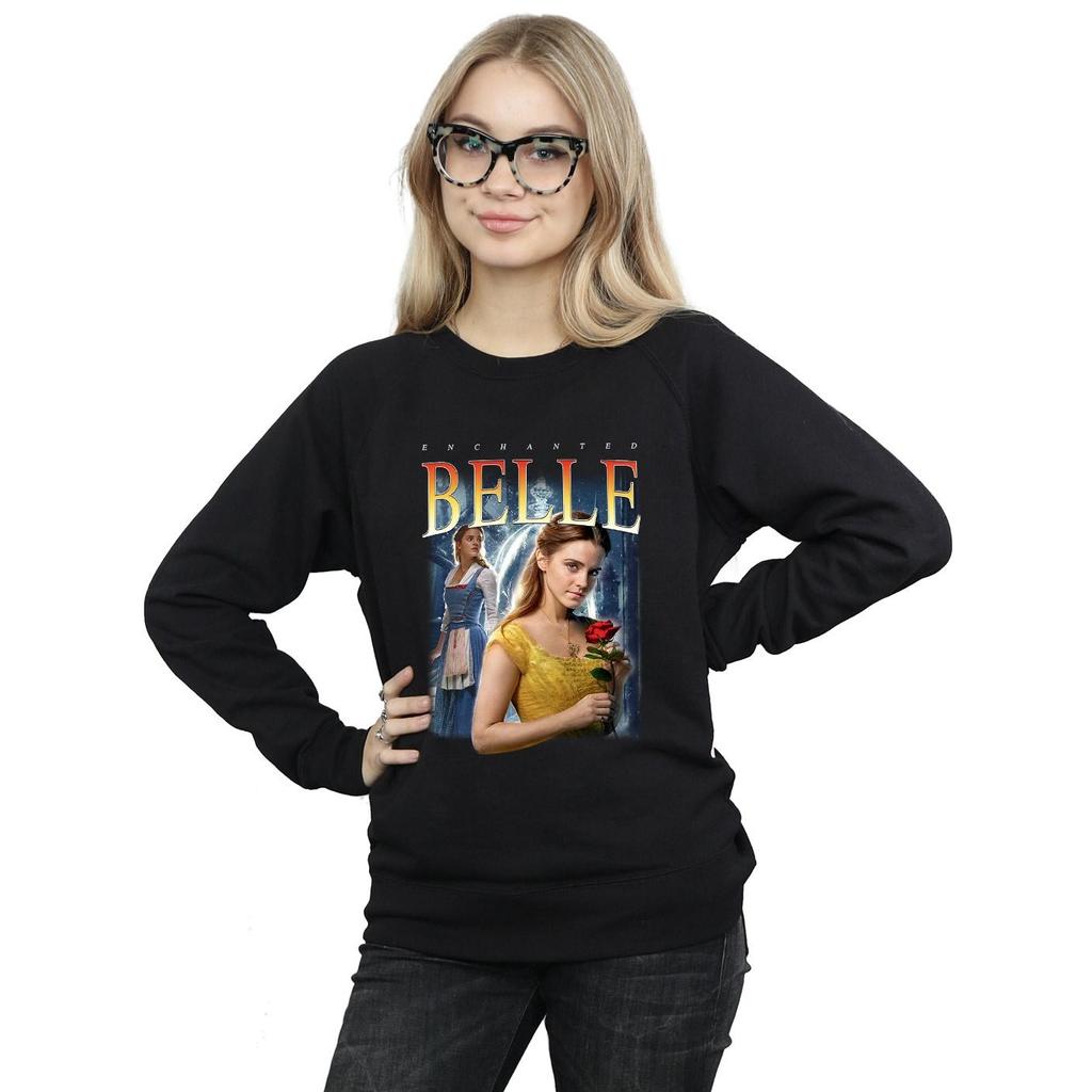 Disney Womens/Ladies Beauty And The Beast Belle Montage Sweatshirt