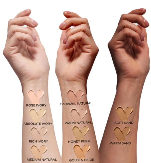 FACES CANADA Hydra Matte Foundation, 3-в-1 Тональный крем + Увлажняющее средство + SPF 30 24 часа увлажнения алоэ и витамин С, Абсолютный слоновой кости 012, 25 мл