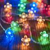 Christmas LED String Light Battery Powered Cherry Flower Blossom Garland Fairy Lights Outdoor Wedding Party Home Decoration