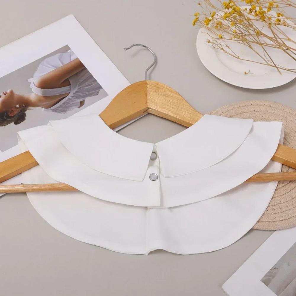 Женская хлопковая блузка с поддельным воротником, съемный воротник рубашки, свитер с поддельными воротниками, топ с лацканами, женская одежда, аксессуары