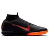 Nike Mercurial SuperflyX 6 Elite IC черные оранжевые мужские бутсы Total-Orange-White AH7373-081
