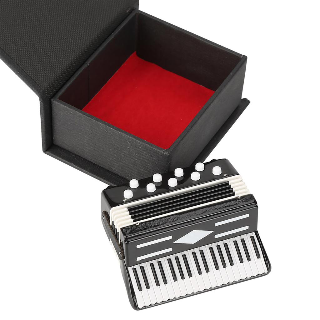 Miniature Accordion Model Display Mini Musical Ornaments Craft Home Decoration