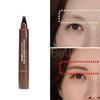 3 Seconds Youthful Eyebrows, натуральная 4-конечная вилочная кисть-карандаш для бровей, водостойкая ручка для татуажа, натуральный коричневый цвет, 5 шт.