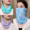 Ear Hanging Sunshade Veil Face Cover Shading Ice Silk Face Mask Sunscreen Face Mask Sports
