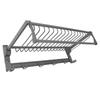 Foldable Towel Shelf Rustproof Space Aluminum Towel Holder Easy Installation Wall Mounted Towel