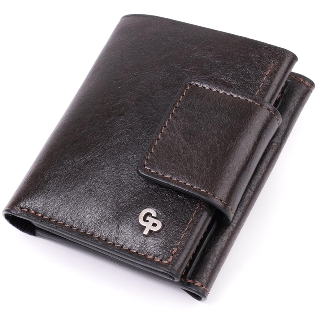 Luxury Wallet with Many Compartments Made of High-quality Genuine Leather GRANDE PELLE Wallet 22574 Brown