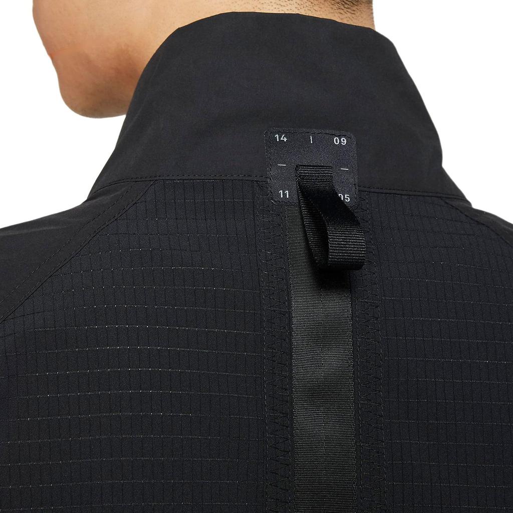 Nike Технический пакет Однотонный с логотипом Куртка с высоким воротником Мужская куртка Черный DC6988-010