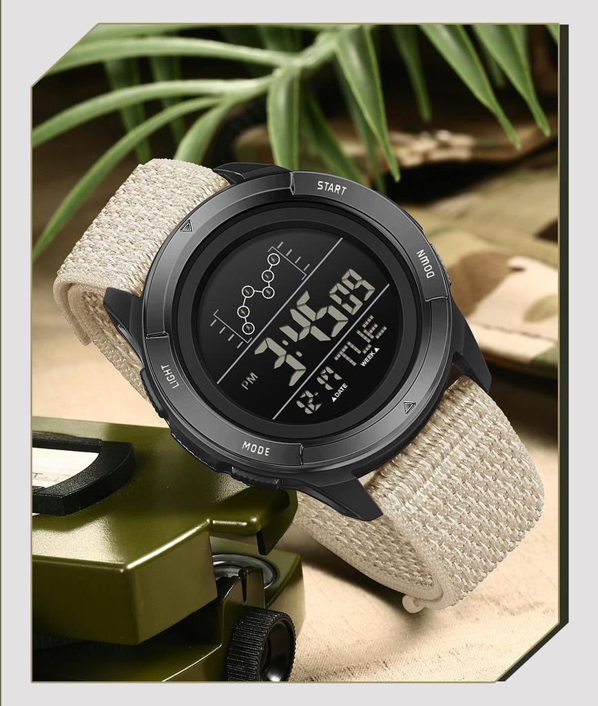SANDA Уличные Многофункциональные Водонепроницаемые Мужские Часы с Большим Экраном для Студентов