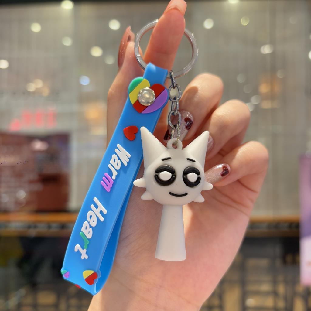 Cartoon Keychain Pendant, Wooden Stick Figure, Key Chain, Blind Box, Tide Play Pendant.