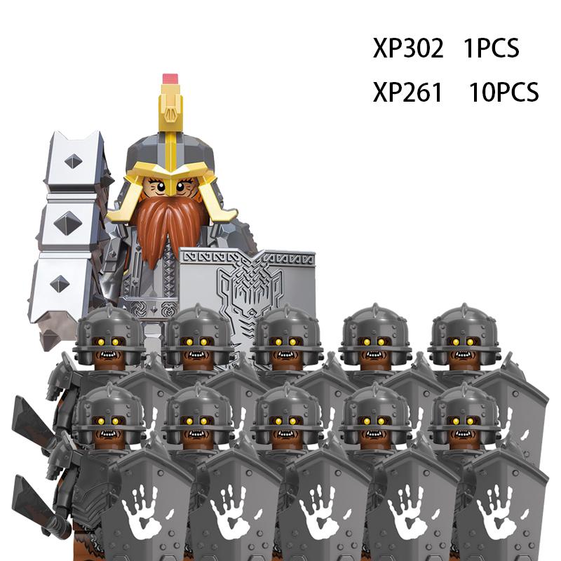 Medieval Elf Rohan Soldiers Guard Army Lotr Action Figures Mini Bricks Doll Assemble Building Blocks DIY Toys for Kid Gifts