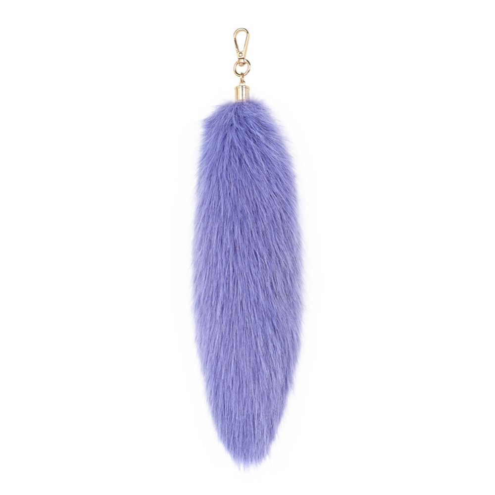 Long Hair Tail Hanging Keychain Bag Charms Plush Tail Keyring Fur Tails Pendant Women Ladies