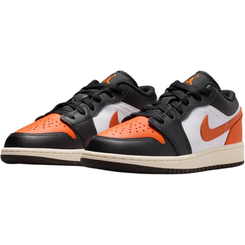 Air Jordan 1 Low GS Shattered Backboard 2.0 Kids Sneakers Orange Black White 553560-081