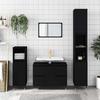 VidaXL Bathroom Cabinet Black 80x33x60 Cm Engineered Wood 831645