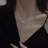 Elegant Water Drop Tassel Necklace - High-End Design for Women, Perfect Gift for Girlfriend or Student