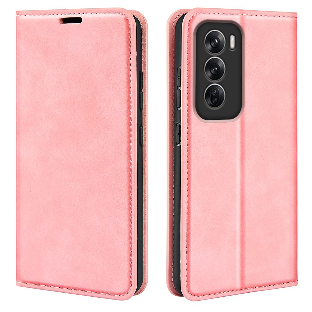 For Oppo Reno12 Pro 5G (Global) Case Skin-Touch Leather Wallet Phone Cover