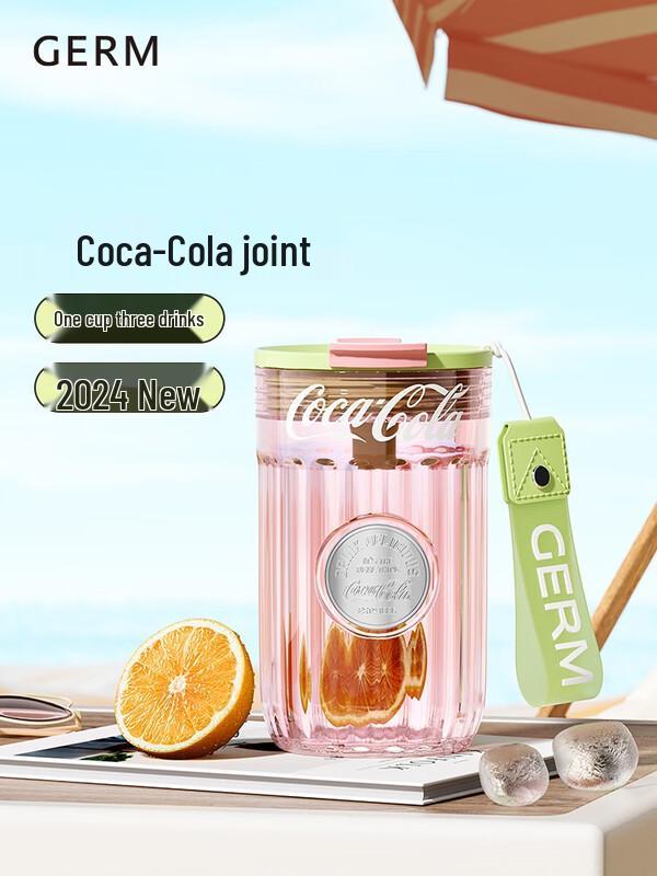 GEOMINI Coca-Cola Badge Series 500ml Insulated Straw Cup