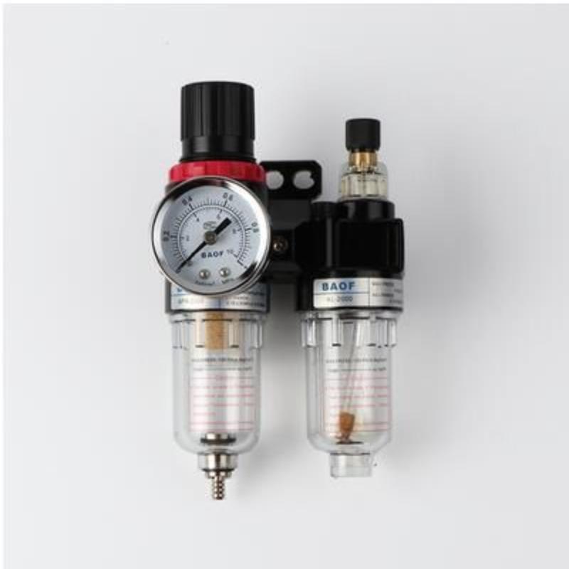 G1/4" In Line Air Compressor Filter Regulator Gauge Trap Oil-Water Filter Air Separator Pressure Regulator Airbrush Compressor