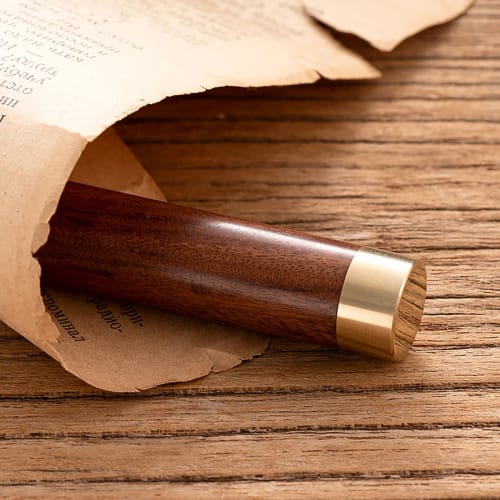 LeTradeJP Wooden Sharpener Lead Case (Set of 2) - Perfect for Refilling Leads, Storage, and Carrying Small Items. Wooden Toothpick Case, Needle Case,