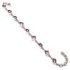 Natural Pink Amethyst Gemstone 925 Solid Sterling Silver Gift Bracelet 7-8" E3d97