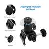 Super Clamp Mount U shaped Fixing Clamp with Rotatable Ball Head for LED Light Camera Microphone