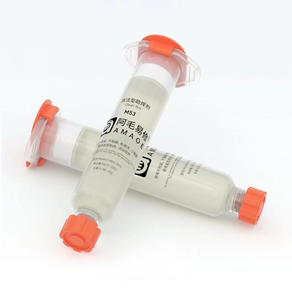 Amaoe M53 10cc No Clean Smooth Flow Tracky Soldering Flux Paste for Mobile Phone Laptops CPU BGA