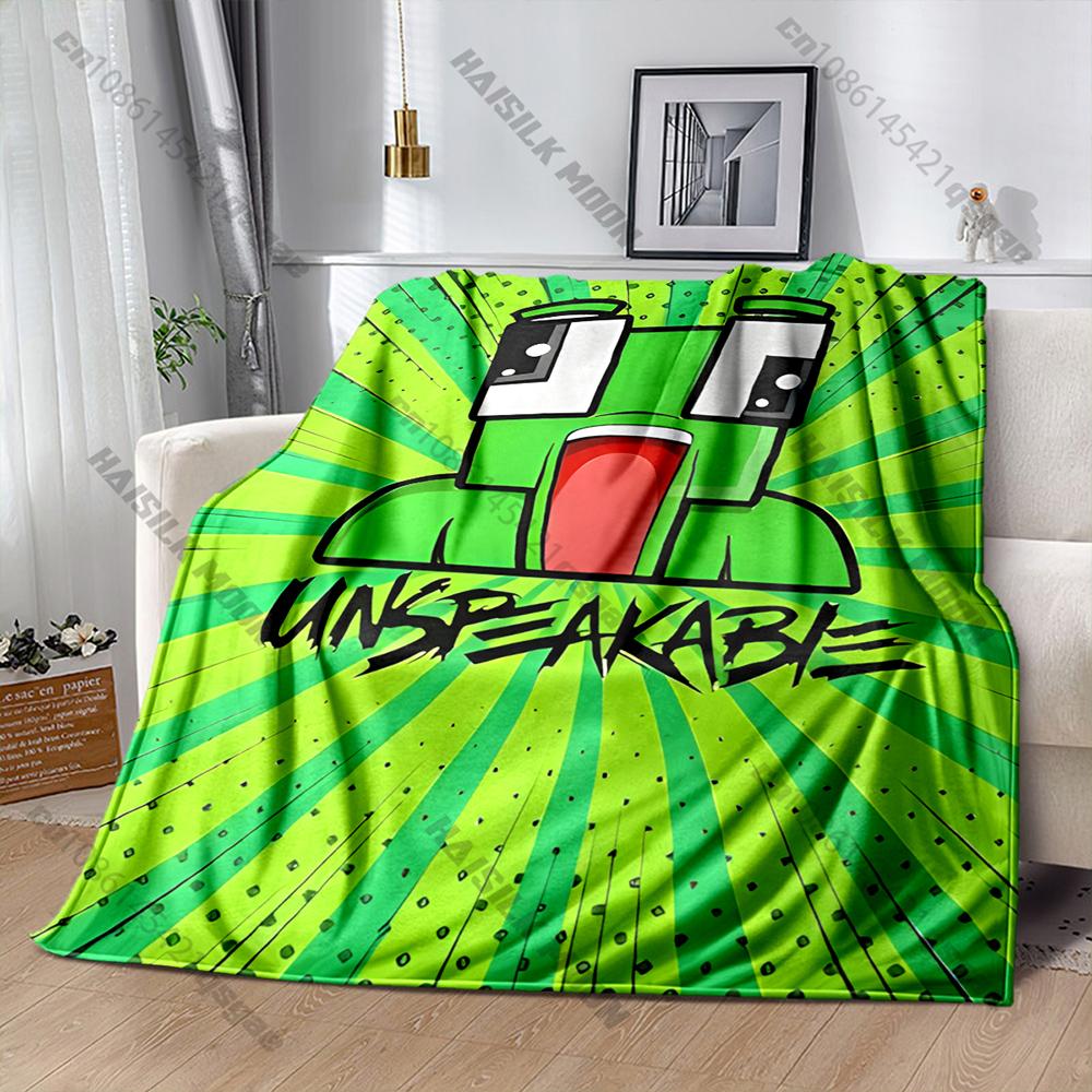 6 Sizes Funny S-Sunny and Mel0n Theme Printed Blanket for Son Daughter Husband,Room Sofa Chair Nap Blanket All Seasons Available