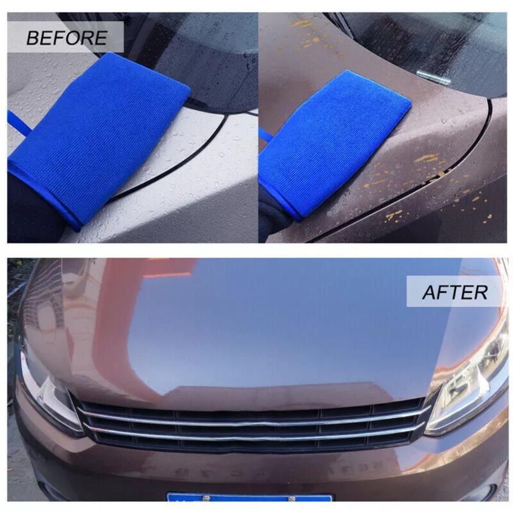 2Pcs Microfiber Magic Clay Mitt Glove Polish Car Wash Glove New Clay Bar Detailing Glove