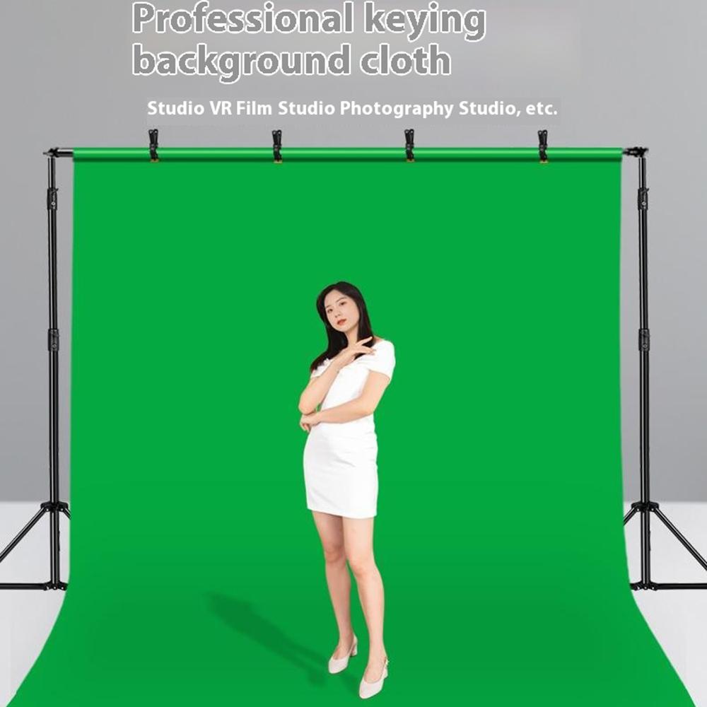 3 x 5m Photography Backdrop Set with 4 Clips Polyester Background Screen for Studio/Live Streaming
