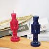 1 Set Christmas Ornaments Nutcracker Silicone Candle Mold Christmas Diy Decoration Dinner Soy Wax Mould