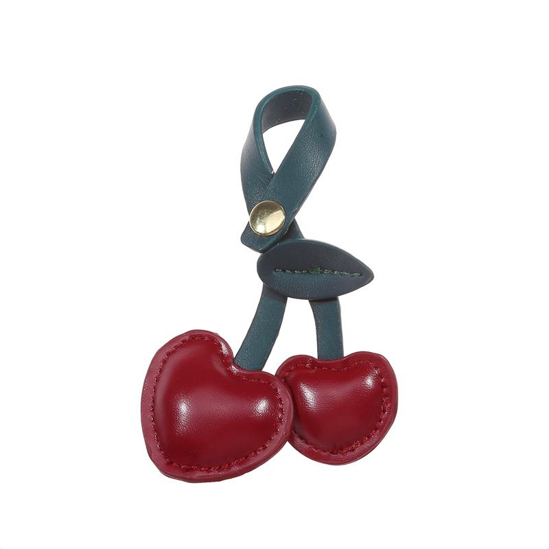 Персиковое сердце вишня брелок украшение DIY ремесло аксессуары любовь вишня кулон ювелирные изделия сумка украшение сумка кулон