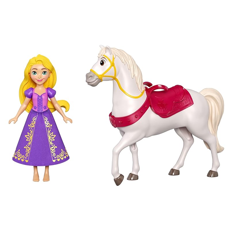 Mattel Disney/Disney Princess Принцесса) Рапунцель/Максимус (Мини-кукла) [Кукла-переодевалка/игровой набор ] [3 года~] HLW84