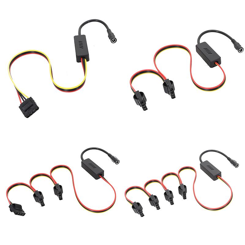 Кабель питания для жесткого диска Dc 5525 To Sata, кабель питания для жесткого диска Dc 12 В To 4Pin Molex, понижающий стабилизатор напряжения