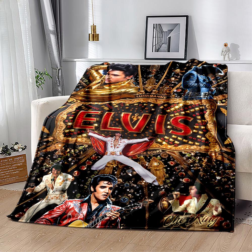 Elvis Presley Performance Blanket Comfortable Perfect for Couch Livingroom Sofa Four Seasons Multipurpose Stylish Decor