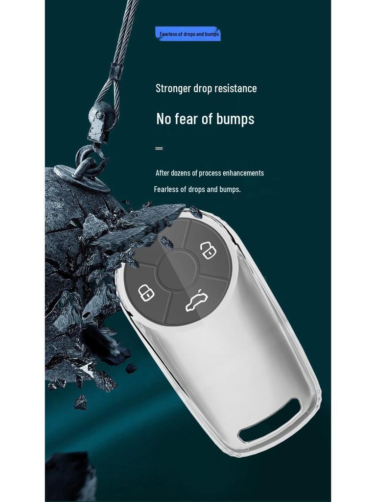 Прозрачный чехол для ключа для ORA Good Cat, Ballet Cat, Black Cat, White Cat, Wild Cat и автомобилей Great Wall