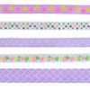 Purple Spring Printed Ribbon 90 Cm 5 Pieces
