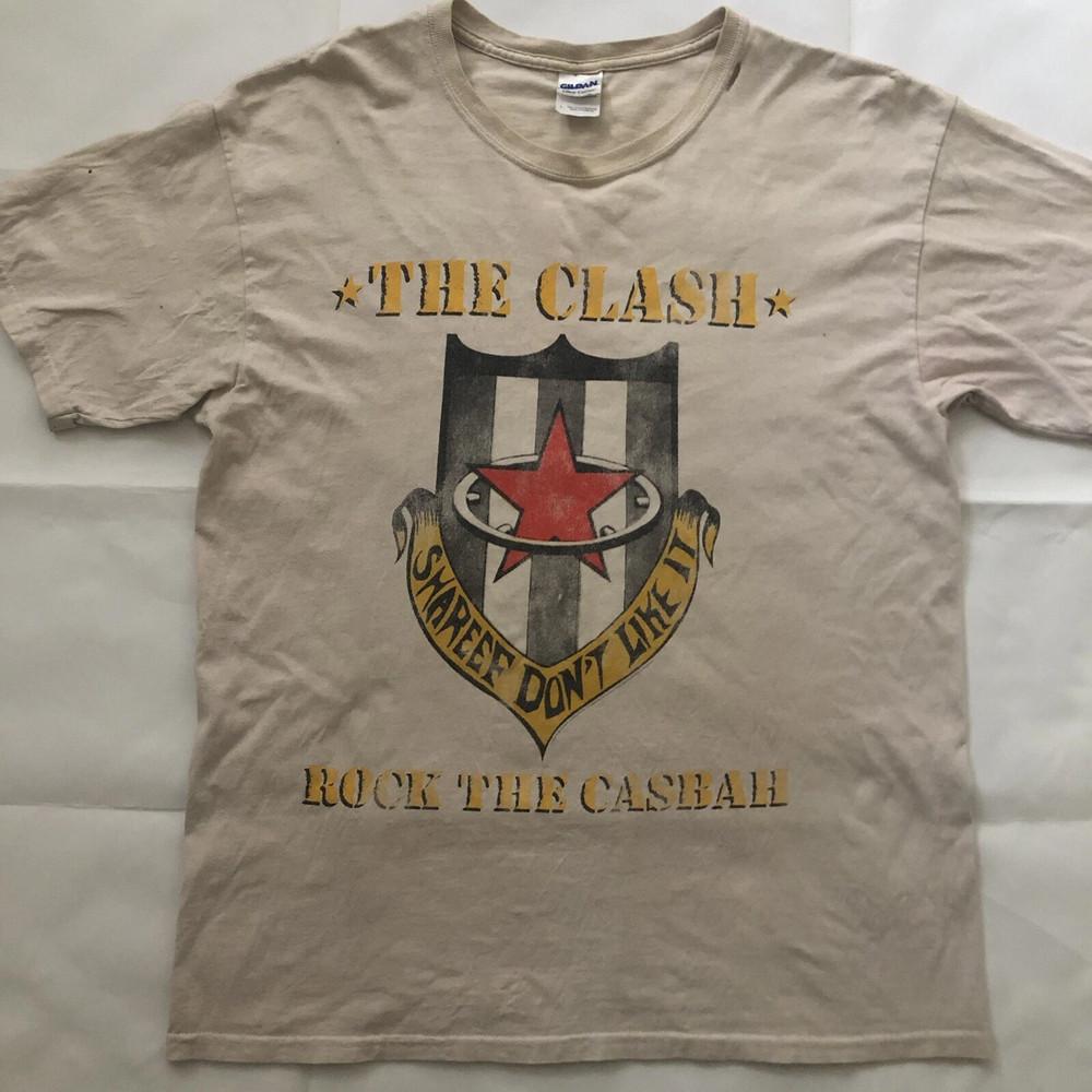 CLASH - Футболка с коротким рукавом Rock The Casbah Полный размер S-5XL Унисекс Футболка