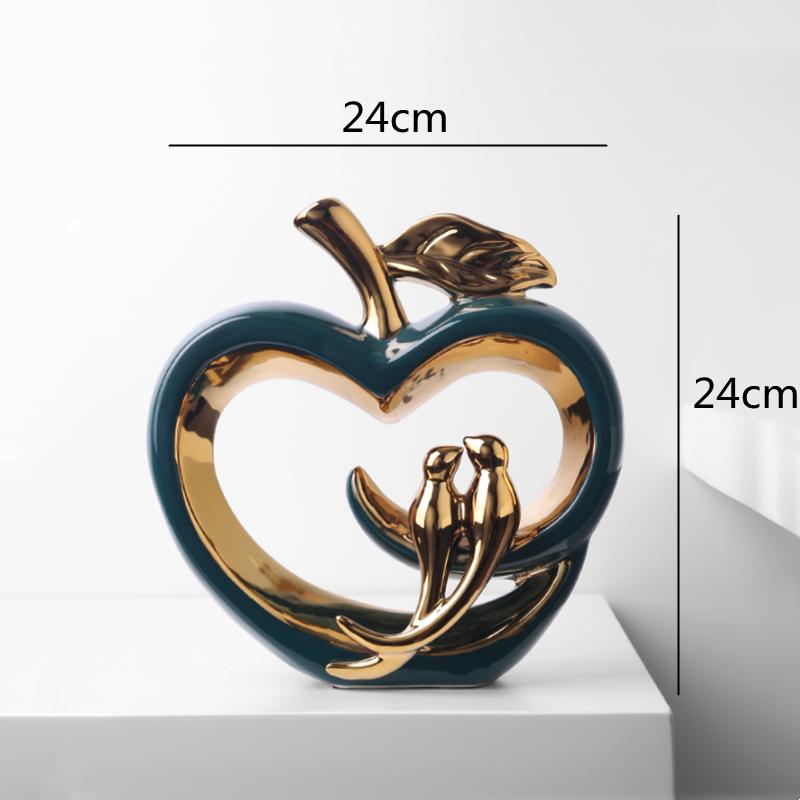 Керамические пустотелые изделия Яблоко Золотая птица Моделирование животных Керамические изделия ручной работы Мебель Украшения для дома Аксессуары Статуэтки