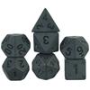 Black Polyhedral Dice Set 7pcs Gaming Dice D4 D6 D8 D10 D00 D12 D20 for DND TRPG Table Game