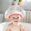 Шапочка для мытья головы ребенка Водонепроницаемая шапочка для ванны Без Бисфенола А Пищевой ободок Регулируемая повязка Мягкая защита глаз и ушей для младенцев и малышей Нежный душ