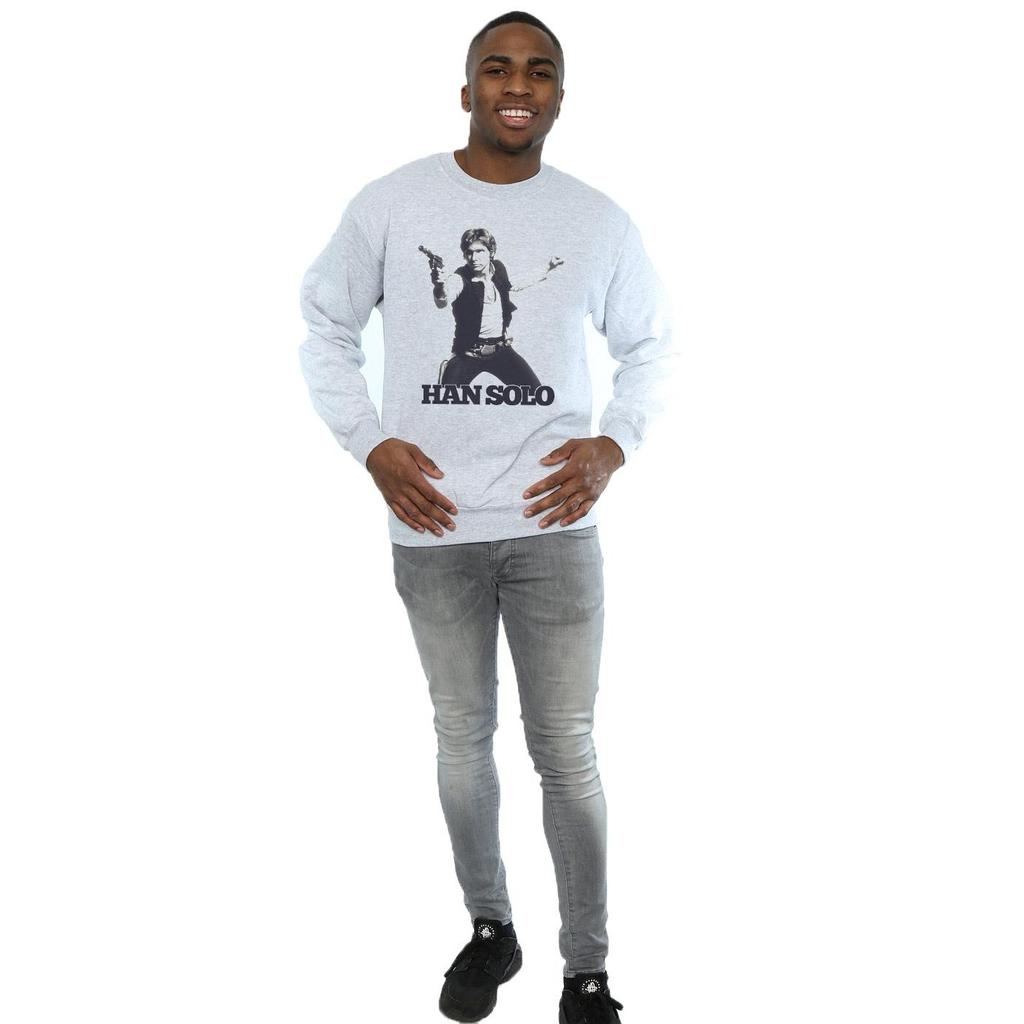 Star Wars Mens Han Solo Retro Photo Sweatshirt