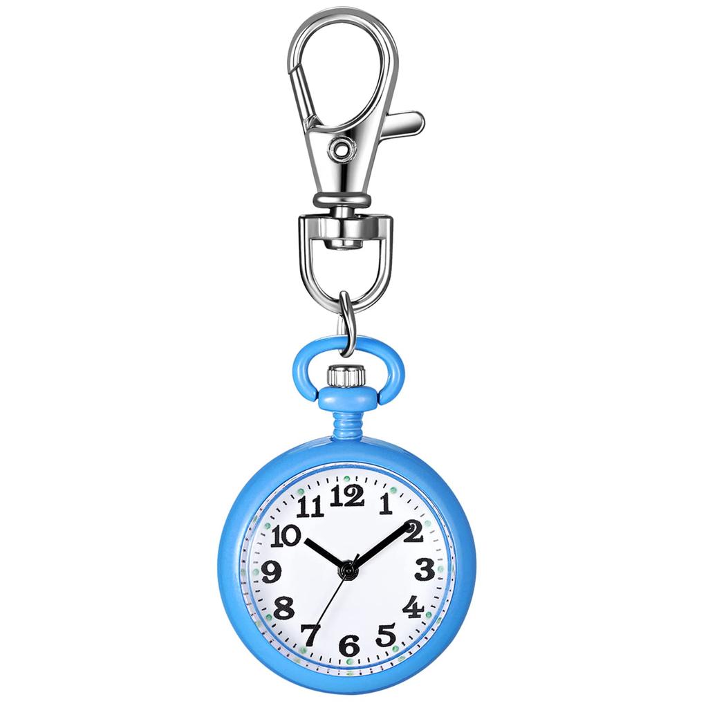 Clip Watch Nurse Watch Analog Keychain Carabiner Watch Pocket Watch Waterproof Outdoor Fashion Accessory