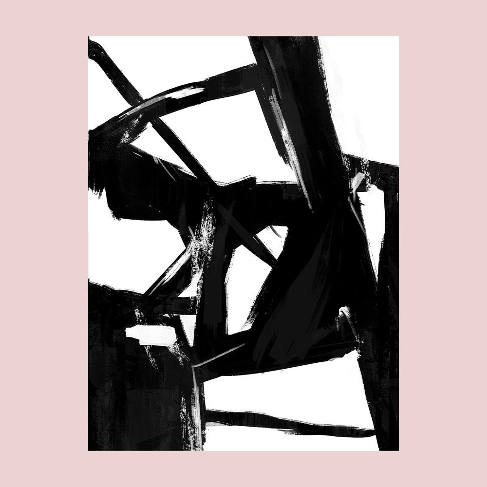 Черные абстрактные настенные постеры картины винтажный скандинавский декор холст интерьерные картины гостиная украшение для дома