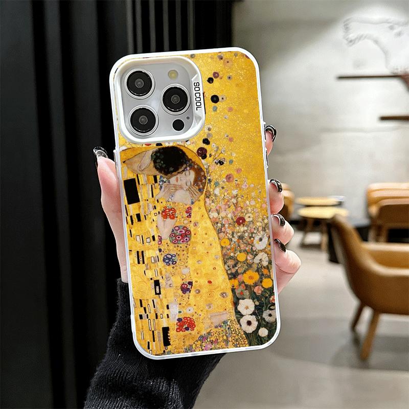 Поцелуй Густава Климта Ударопрочный чехол для телефона для iPhone 17 Air 16 16E 15 Pro Max 14 Plus 13 Mini 12 Задняя крышка Защита от падения Funda