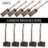 10pcs High Quality Generic 8×8×19mm J432A Leads Generator Carbon Brushes Wire Electric Motor Brush Replacement
