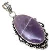 Pendant Amethyst Lace Agate Gemstone Mother'Day Silver Jewelry 2.5"
