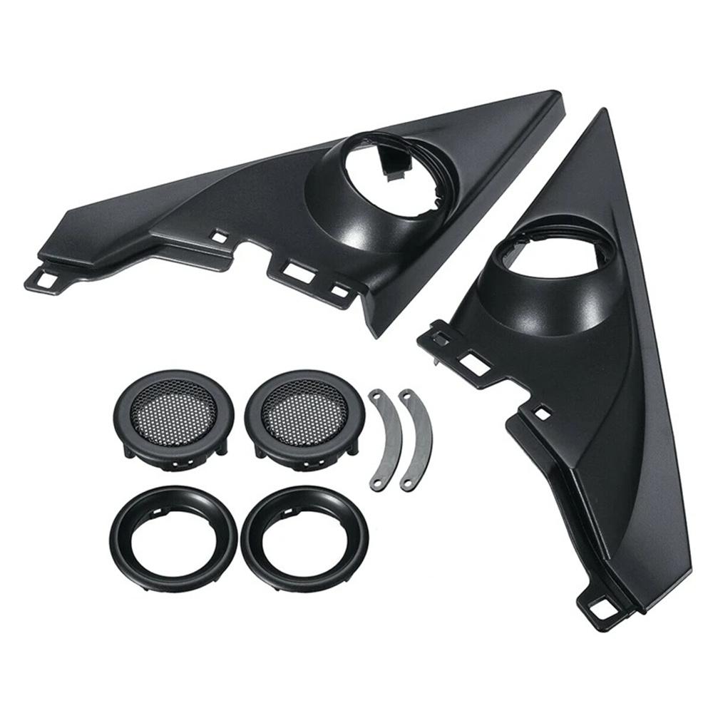 2Pcs 1.5" Front Door Tweeters Cover Panel Trim Kits for Honda Civic 10th 2016-19