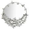 Wall Mirror Butterfly Round Silver Cm Ø 91X3X94