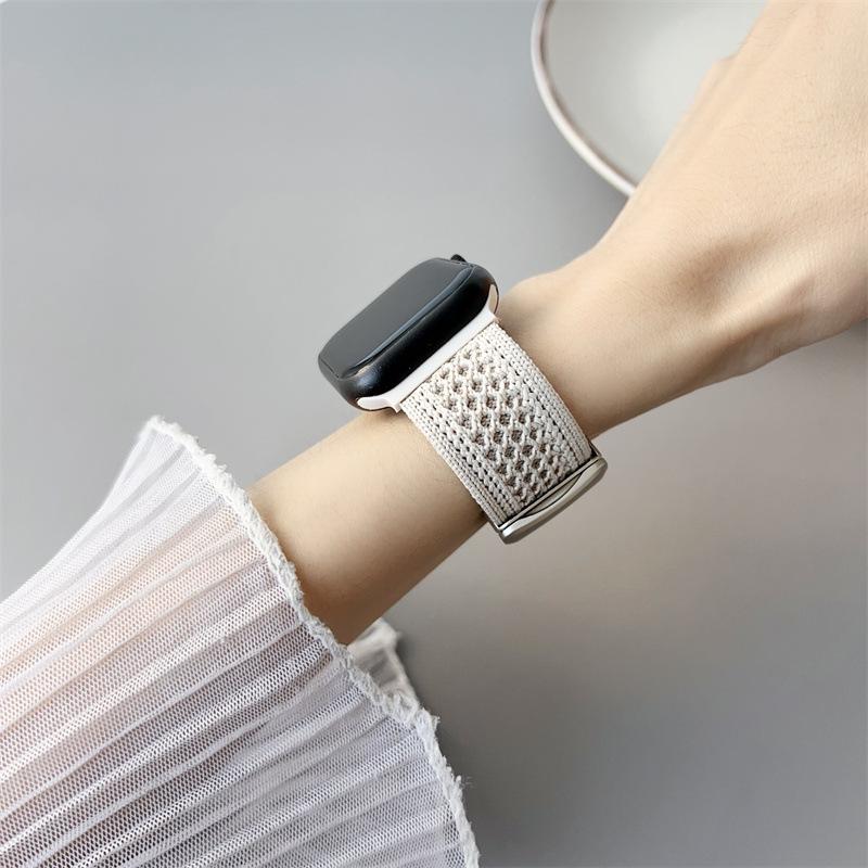 Compatible Nylon Woven Magnetic Buckle Breathable Band for Apple Watch